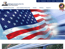 Tablet Screenshot of bullingtonconstruction.com